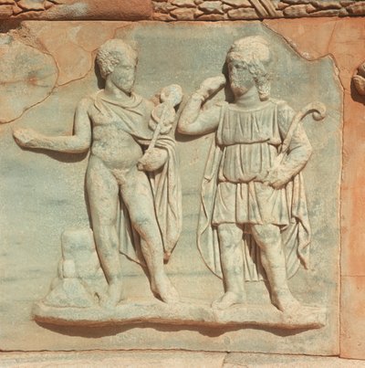 Libia, Tripolitania Histórica, Antigua Sabratha, Teatro (detalle de relieve) de William M. Timlin
