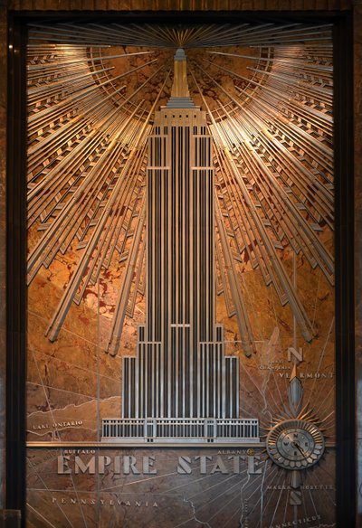 Placa de matrícula del Empire State Building, Nueva York, EE. UU. de Unbekannt