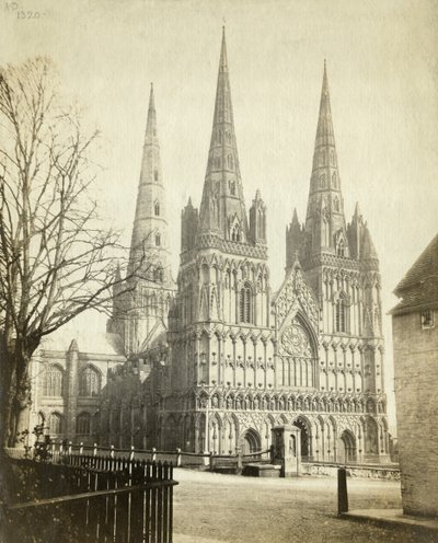 Catedral de Lichfield OP08956 (foto b/n) de Unbekannter Künstler