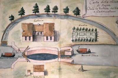 Esclusa del Canal du Midi de Unbekannter Künstler