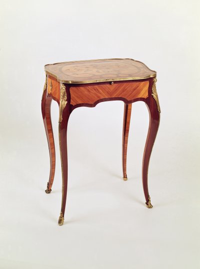 Mesa de escritura de marquetería de Luis XV por Bernard van Risenburgh de Unbekannt