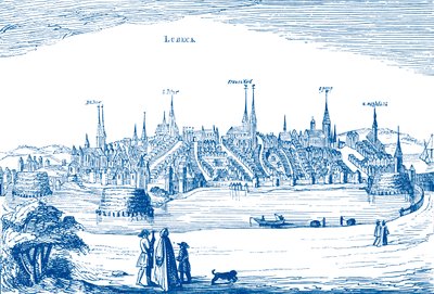 Lübeck y su puerto de Unbekannter Künstler