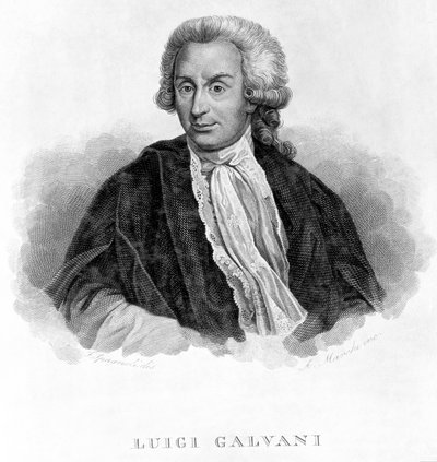 Luigi Galvani, fisiólogo italiano, c. 1770s de Unbekannt