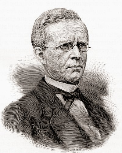 Lyman Trumbull, de The Century Magazine, publicado en 1887 (grabado) de Unbekannter Künstler