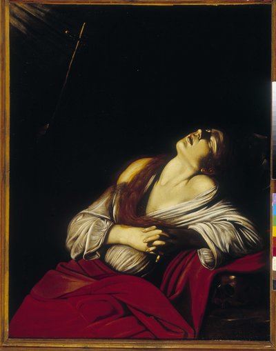 Magdalena en éxtasis. Pintura de Louis Finson (1578-1617). Óleo sobre lienzo del siglo XVII. Museo de Bellas Artes - Palacio Longchamp, Merseille. de Unbekannter Künstler