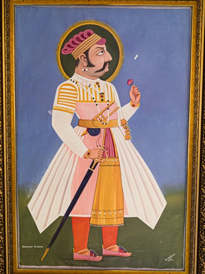 Maharajá Kumbha, Pintura, Fuerte de Mehrangarh, Jodhpur, Rajastán, India, Asia (foto) de Unbekannter Künstler