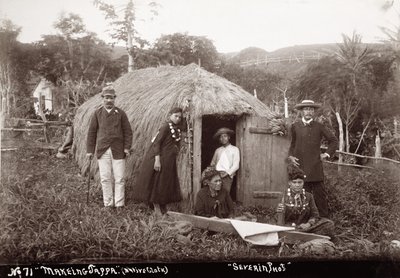 Haciendo Tappa, una tela nativa, c.1875 de Unbekannt