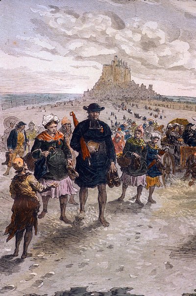 Manche N* 022, Museo de Avranches, “Retorno de los peregrinos de Mont St Michel” de Unbekannt
