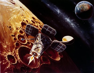 Vuelo Espacial Tripulado, EE.UU., Apollo, Dibujo General del Orbitador Lunar de Unbekannt