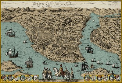 Mapa de Constantinopla de Unbekannter Künstler