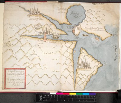Mapa de La Coruña, c. 1589 de Unbekannter Künstler