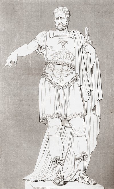 Marco Furio Camilo (c. 446 - 365 a.C.), soldado y estadista romano, de 