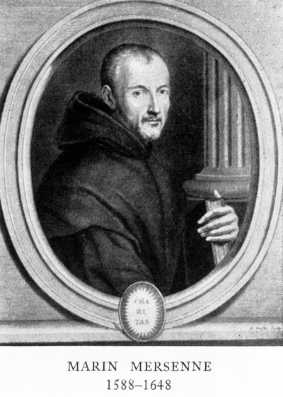 Marin Mersenne, matemático y científico francés, principios del siglo XVII de Unbekannt