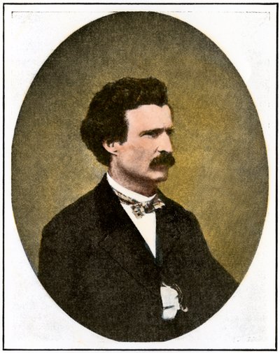 Mark Twain (1835-1910) como reportero en Virginia City, Nevada: Empresa Territorial de Unbekannter Künstler