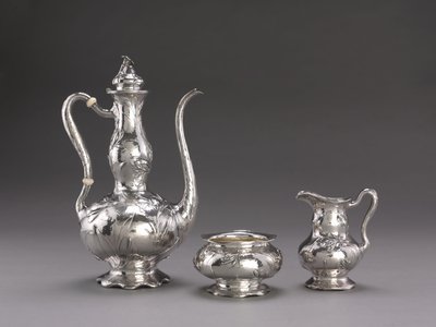 Servicio de Café Martelé: Cafetera, c.1900-1910 de Unbekannt
