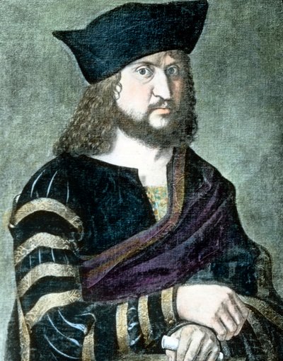 Federico III de Sajonia, amigo y benefactor de Martín Lutero de Unbekannter Künstler