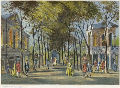 Jardines de Marylebone, Londres 1778 de Unbekannter Künstler