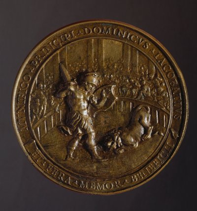 Medalla conmemorativa de la plaga que azotó Roma en los años 1656-1657 de William M. Timlin