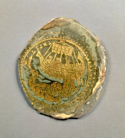 Medallón que representa a Jonás y la ballena, Romano, siglo IV de Unbekannt