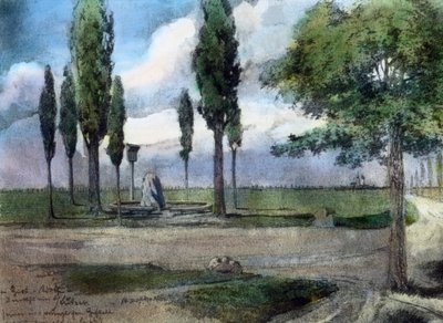 Piedra conmemorativa del lugar donde murió Gustav Adolf de Unbekannter Künstler
