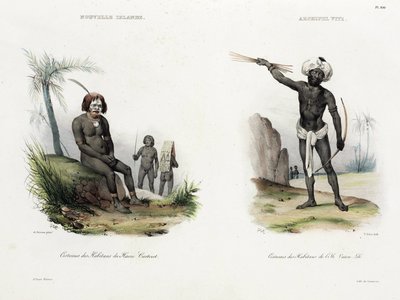 Hombres de Nueva Irlanda y Fiji de Unbekannt