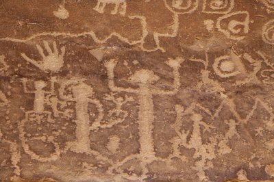 Mesa Verde, Petroglifos Americanos Anasazi o Pueblo ancestral de William M. Timlin