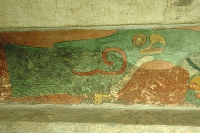 México, Ciudad de México, Teotihuacán (siglo I d.C.), Templo de los Jaguares, fresco de loro de Unbekannt