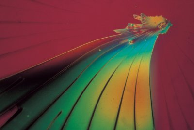 Micrografías (luz) Silicato de sodio, micrografía de luz de Unbekannter Künstler