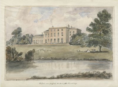 Casa de Milford: pintura en acuarela, 1848 de Unbekannt