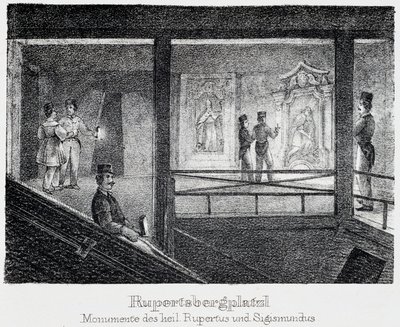 Mina de sal: Monumento de San Rupert y San Sigismond, en Durrnberg, Austria de Unbekannt