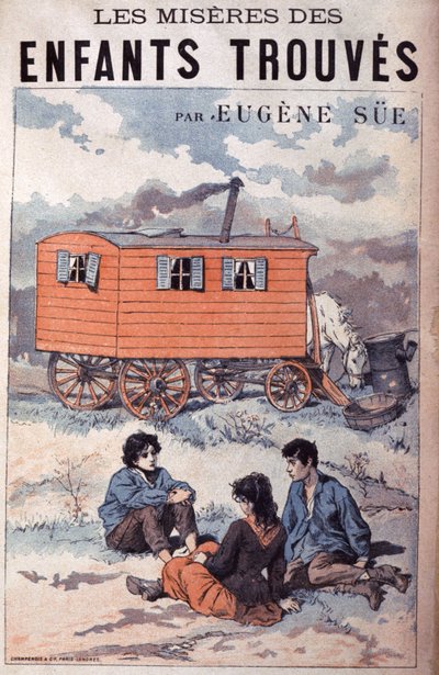 Miseria de los niños expósitos, principios del siglo XX (grabado) de Unbekannter Künstler