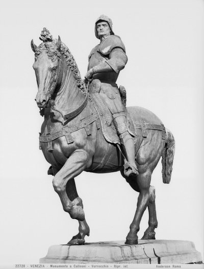Monumento de Bartolomeo Colleoni por Andrea del Verrocchio, Campo San Giovanni e Paolo, Venecia de William M. Timlin