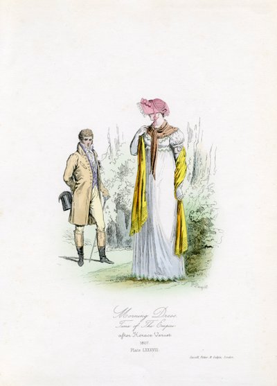Vestido de mañana en la época del Imperio de Unbekannter Künstler