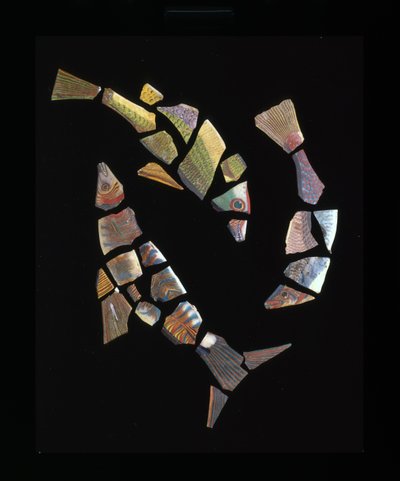 Fragmentos de mosaico de peces, c. siglo I a.C. - siglo I d.C. de Unbekannt