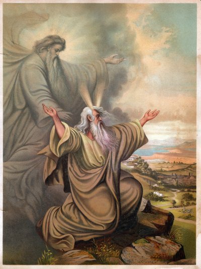 Moisés (litografía, hacia 1900) de Unbekannter Künstler