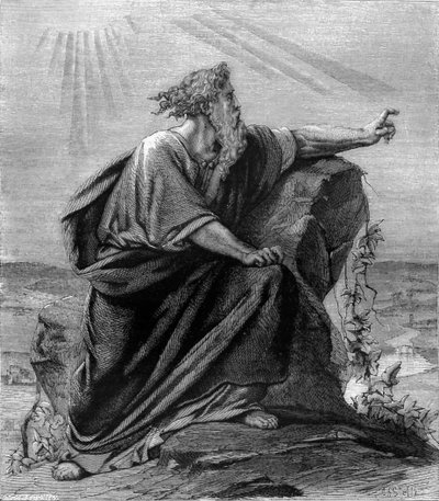 Moisés viendo la tierra prometida - Biblia de Unbekannter Künstler