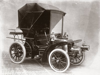 Coche de motor en el stand de C S Rolls & Co, Agricultural Hall, Londres de Unbekannt