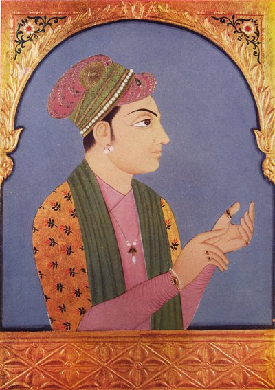 Muhammad Zafar Khan siglo XVIII ; Muhammad Zafar Khan alias Safadar Khan Babi ; hijo de Sher Khan Babi ; Junagadh ; Gujarat ; India de Unbekannter Künstler