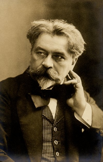 La música. El director de orquesta húngaro Arthur Nikisch. Foto, Alemania, c.1900 (postal) de Unbekannter Künstler
