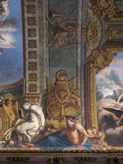 Figuras mitológicas. Decoración pintada por François Perrier de Unbekannt