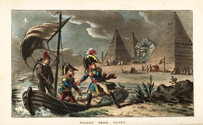 Napoleón Bonaparte abandona el Ejército Revolucionario en Egipto de Unbekannter Künstler