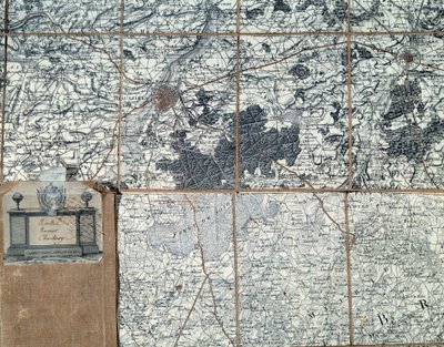 Guerra napoleónica. Mapa del Estado Mayor de Napoleón I de Unbekannt