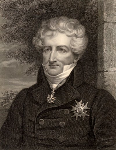 Naturalista Georges Cuvier, París, Francia, c.1810 (foto en b/n) de Unbekannt