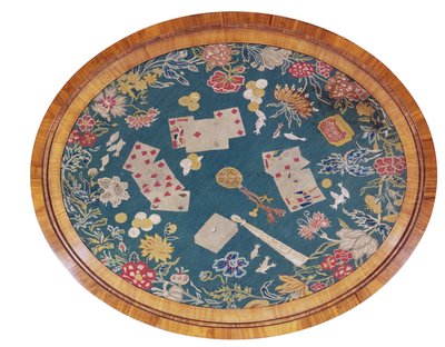Panel de bordado de cartas de Unbekannt