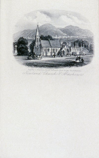 Iglesia y casas de beneficencia de Newland, Worcestershire de Unbekannt