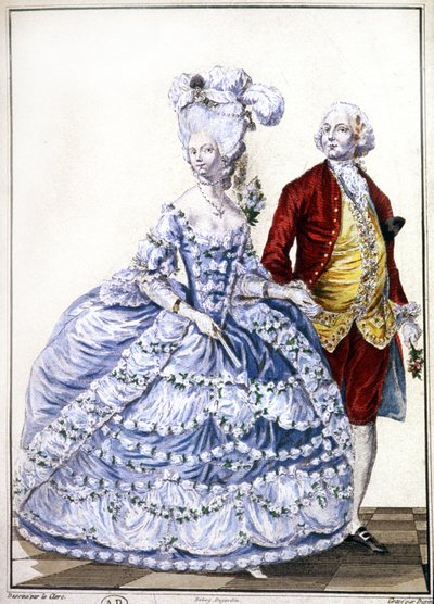 Recién casados, hacia 1780 (grabado) de Unbekannter Künstler