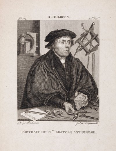 Nicholas Kratzer, astrónomo alemán, c 1528 de Unbekannt