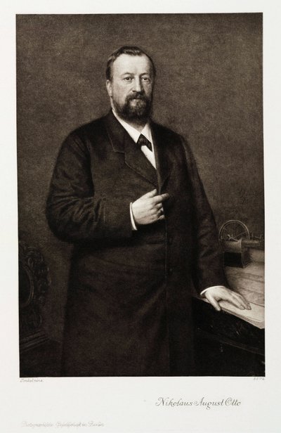 Nikolaus August Otto, ingeniero alemán, c 1870s de Unbekannt