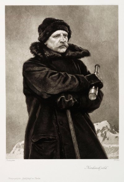 Nils Adolf Erik Nordenskjold, geólogo y explorador ártico sueco, c.1880s de Unbekannt