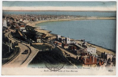 Normandía, Sena Marítimo, Sainte-Adresse: vista general del balneario de Nice Havrais de William M. Timlin